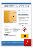  Hazardous Storage Wall Cupboard