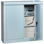 Heavy Duty Security Cupboards - Double Doors, Grey