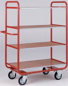 4 deck shelf trolleys