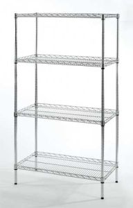 Bolt Free Chrome Wire Shelving