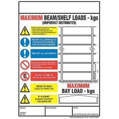 Shelving and Racking Safety Sign