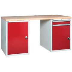 Euroslide Pedestal Benches, 2 Drawer, 2 Cupboards