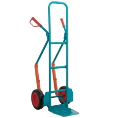 Puncture Proof, High Back Sack Truck with Plastic Skids 300kg