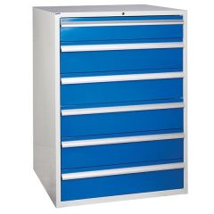 900 XL Euroslide 6 Drawer Cabinet - Blue