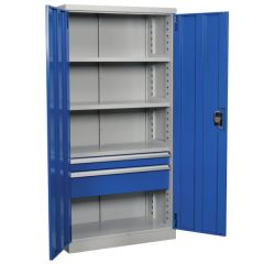 Industrial Cabinet 2 Drawer and 4 shelves