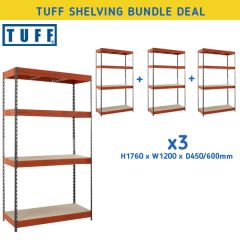 TUFF Shelving Bundle Deal - 3 x 300kg UDL