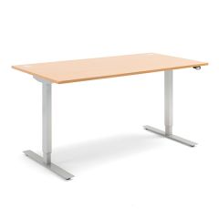 Flexus Height Adjustable Desk - Beech Top