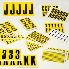 Self-adhesive Numbers & Letters - Individual sheets