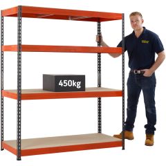 TUFF Value 450 Shelving (450kg UDL) with free next day delivery.