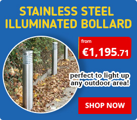 stainless steel illuminated bollard